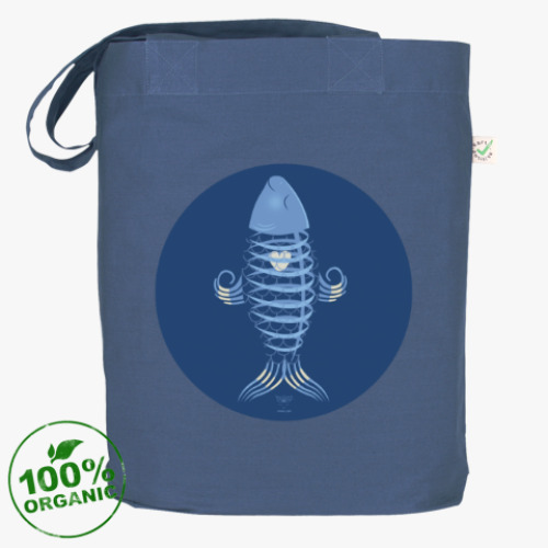 Сумка шоппер с принтом Animal Zen: X is for X-ray tetra