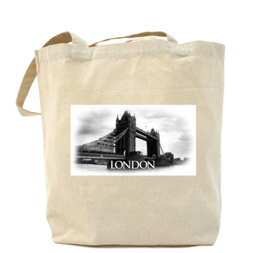 Сумка шоппер с принтом Лондон
