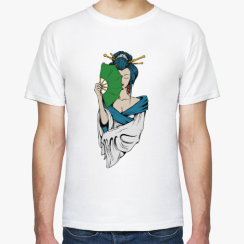 Футболка с принтом Гейша