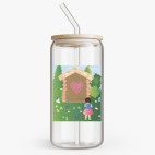 Банка с бамбуковой крышкой