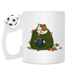 Кружка с футбольным мячиком