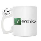 Кружка с футбольным мячиком