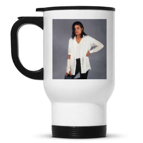 Кружка-термос с принтом Майкл Джексон