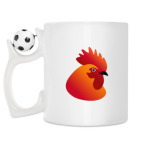Кружка с футбольным мячиком
