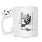 Кружка с футбольным мячиком