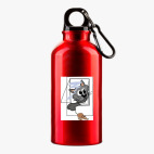 Металлическая бутылка 400 мл UV-DTF