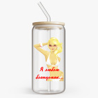 Банка с бамбуковой крышкой