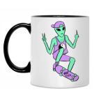 Кружка двухцветная