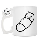 Кружка с футбольным мячиком