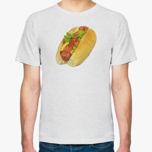 Футболка с принтом  Хот-Дог