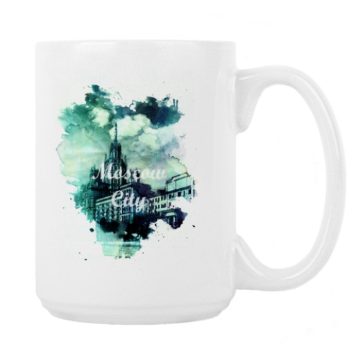 Кружка с принтом Москва