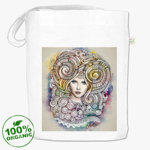 Сумка шоппер с принтом 'Овен'