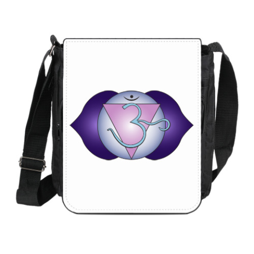 Сумка на плечо (мини-планшет) с принтом Янтра Аджна-чакры