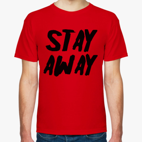Футболка с принтом Stay away