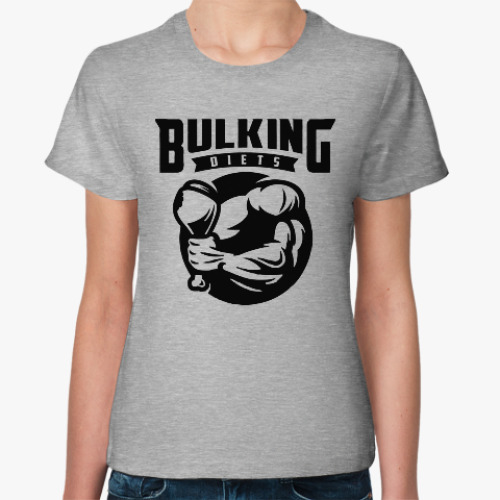 Женская футболка с принтом Бодибилдинг | Bodybuilding