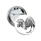 Значок 37 мм Красивый петух