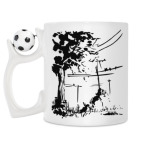 Кружка с футбольным мячиком