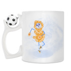 Кружка с футбольным мячиком