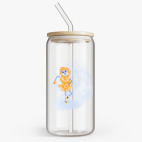 Банка с бамбуковой крышкой