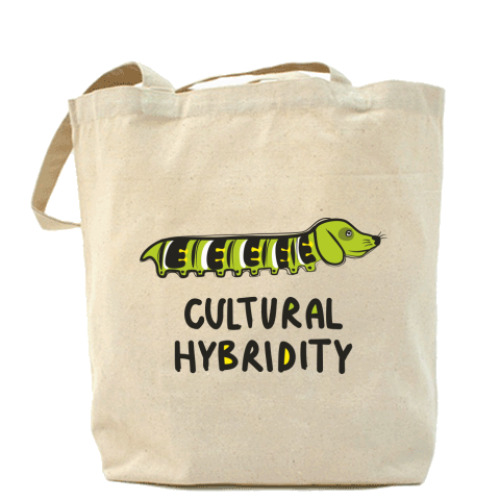 Сумка шоппер с принтом  'Культурный гибрид'