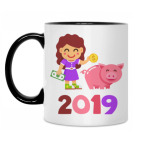 Кружка двухцветная