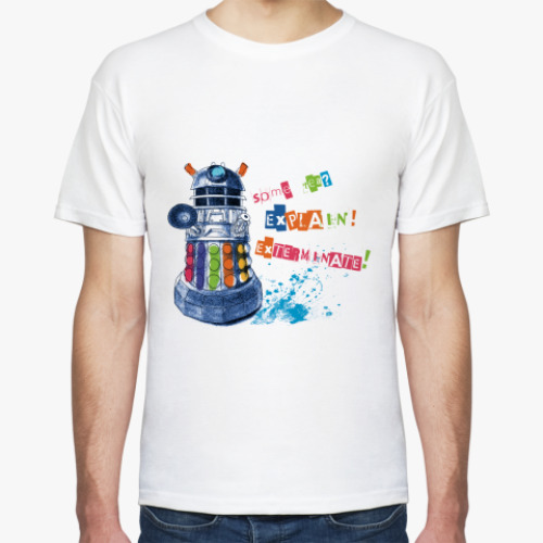 Футболка с принтом Доктор Кто. Далек.