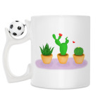 Кружка с футбольным мячиком