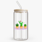 Банка с бамбуковой крышкой