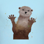 Выдра и брызги