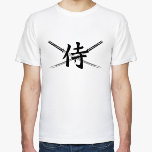 Футболка с принтом Иероглиф Самурай