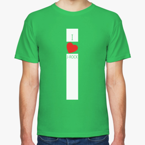 Футболка с принтом 'I love J-ROCK'