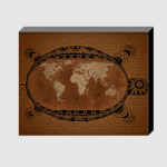 Карта мира на черепахе