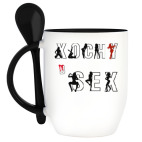 Кружка с ложкой