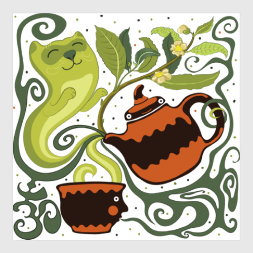 Постер с принтом Коточай