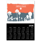 Календарь A2 2026, черный Город в Калифрнии (USA)