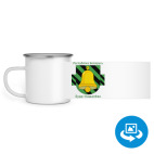 Кружка металлическая белая (круговая запечатка)