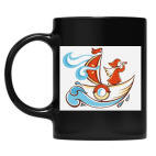 Кружка цветная UV-DTF