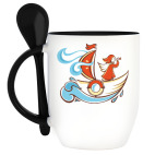 Кружка с ложкой