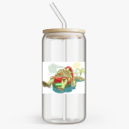 Банка с бамбуковой крышкой