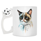 Кружка с футбольным мячиком