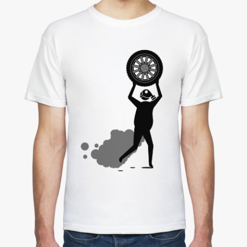 Футболка с принтом На колесах