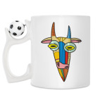 Кружка с футбольным мячиком