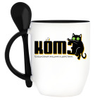 Кружка с ложкой