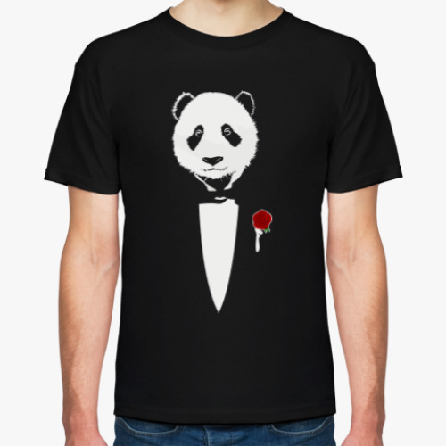 Футболка с принтом Panda Godfather
