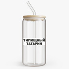 Банка с бамбуковой крышкой