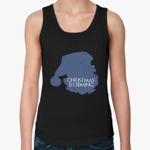 Женская майка с принтом Christmas is coming
