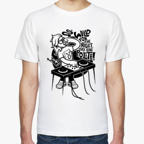 Футболка с принтом Skrillex