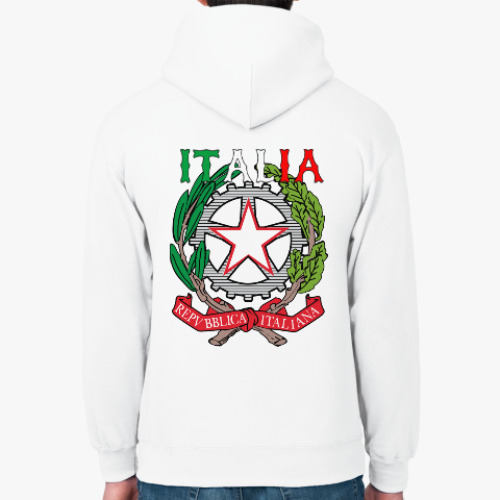 Толстовка худи с принтом Italia Prosto Bx (спина)