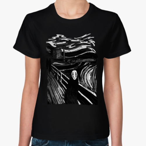 Женская футболка с принтом Крик (Эдвард Мунк)