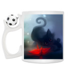 Кружка с футбольным мячиком